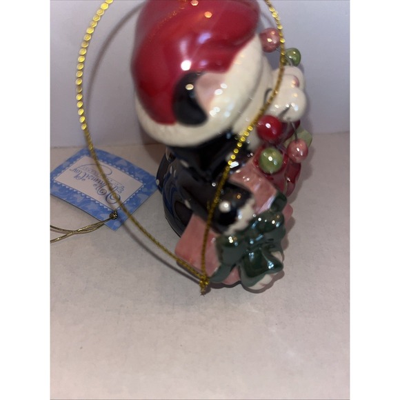 Whimsiclay by Amy Lacombe "Noel" Ornament 10810 2008 Kitty With Gift Boxes - Picture 6 of 7